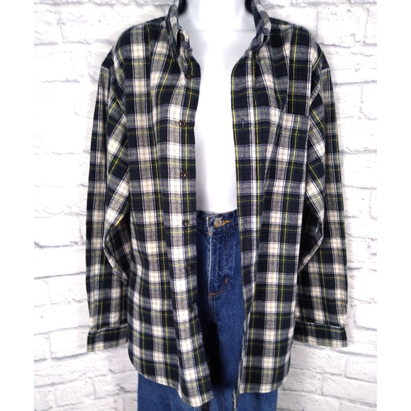 L.L. Bean Tops - Vintage L.L. Bean Oversized Plaid Flannel Shirt L